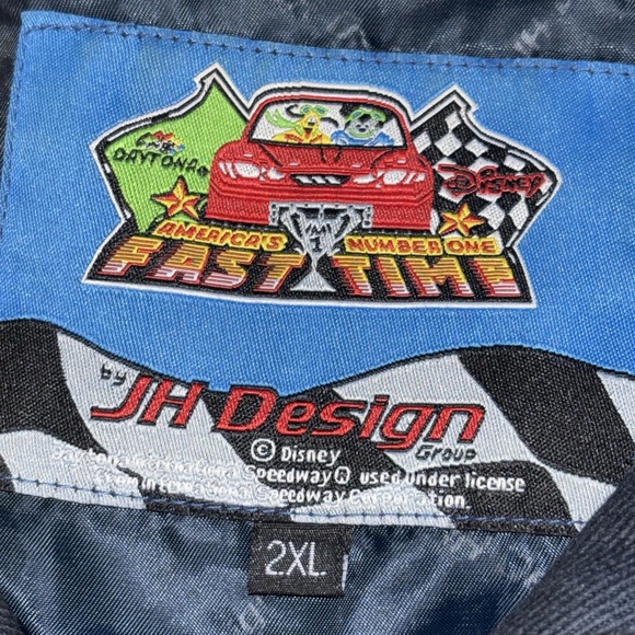 2006 JH Design Disney Daytona 500 Jacket Mickey Racing Jeff Hamilton Youth 2XL - Picture 14 of 16